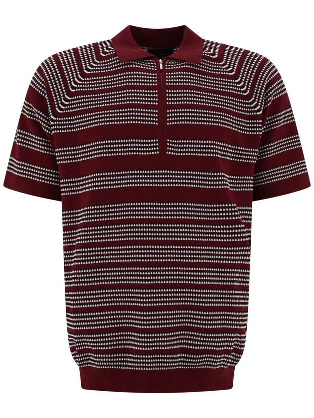 24FW 빔즈 플러스 하프 짚 jacquard 폴로 셔츠 38020037156 35