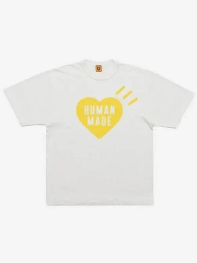 휴먼 메이드 하트 티셔츠 화이트 옐로우 신사이바시 파르코 스토어 Human Made Heart T Shirt White Yellow Shinsaibashi Parco Store Exclusive