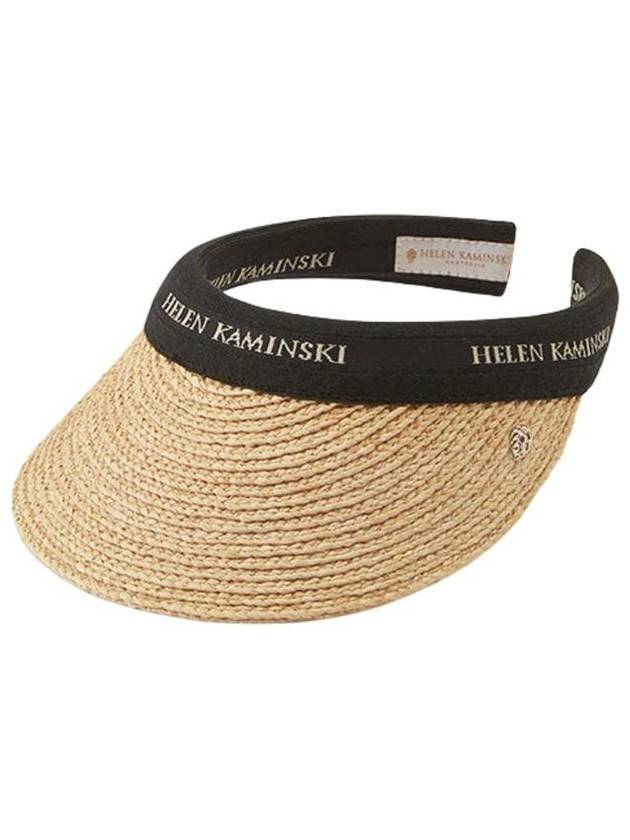 헬렌 카민스키 비앙카 8 바이저 내츄럴 블랙 로고 HAT52204