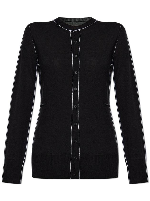 MM6 Maison Margiela Wool Cardigan  Women's  Black