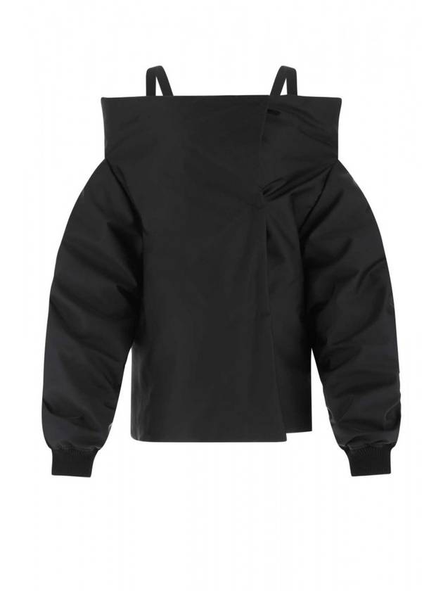 프라다 리나일론 오버사이즈 다운 패딩 블랙