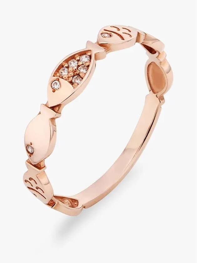 주문후제작 14K 어 퓨 물고기 반지 7마리