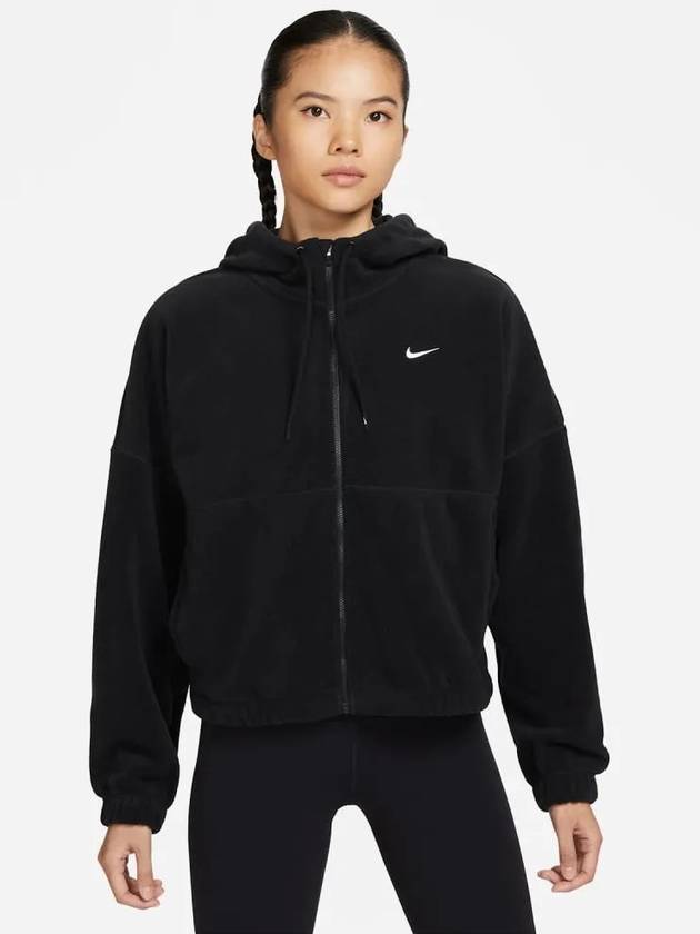 나이키 플리스 후드 집업 FB5639 010 블랙 WOMENS L 아시안핏