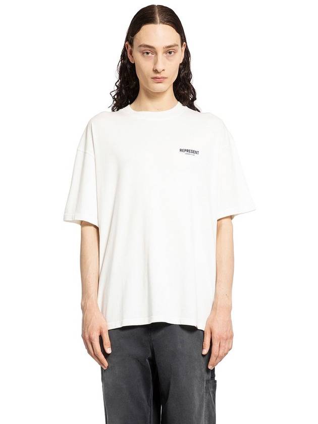 REPRESENT MAN WHITE T-SHIRTS & TANK TOPS