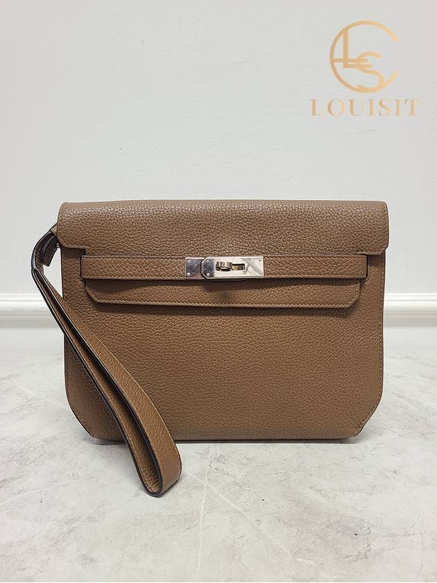 에르메스 카카오 토고 은장 켈리 데페슈 25 클러치백