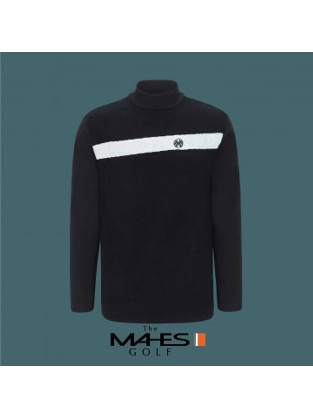 24FW 마헤스 남성 니트 스웨터 플레이어스 하이브리드 웜업 스판반넥니트 GP70382