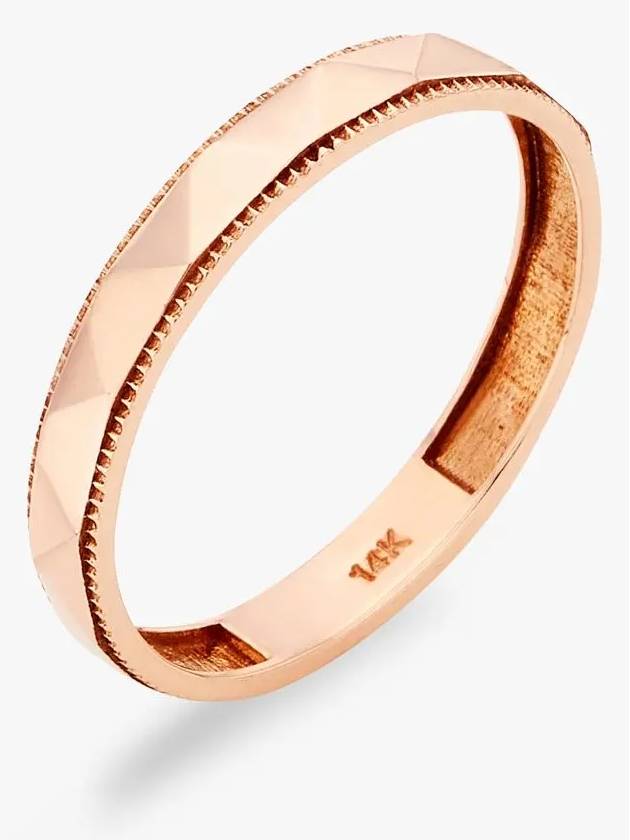 주문후제작 14K 다이아 컷팅 심플 플레인 반지