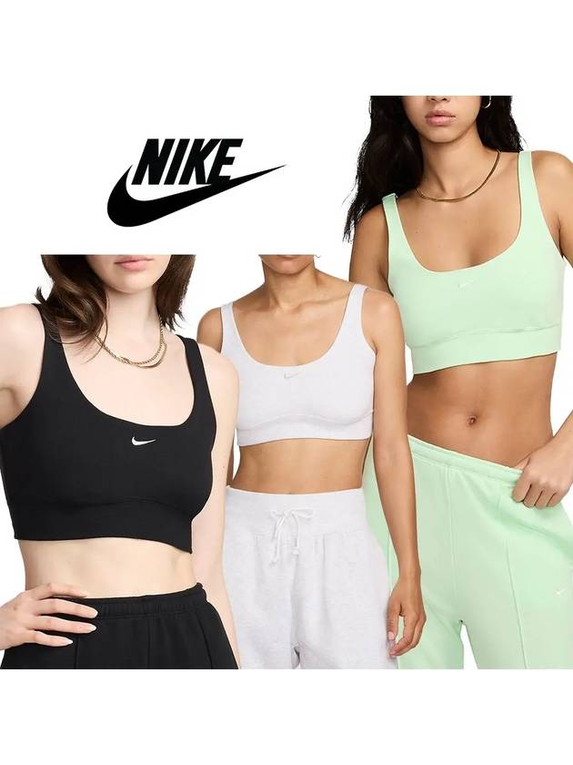 나이키 나시 여성 테리 크롭 탱크 탑 티셔츠 3컬러 라임 화이트 블랙