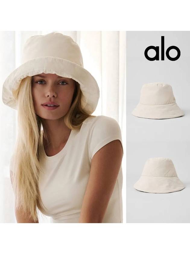 alo 알로 요가 셰이드 퍼퍼 버킷 모자 베이지
