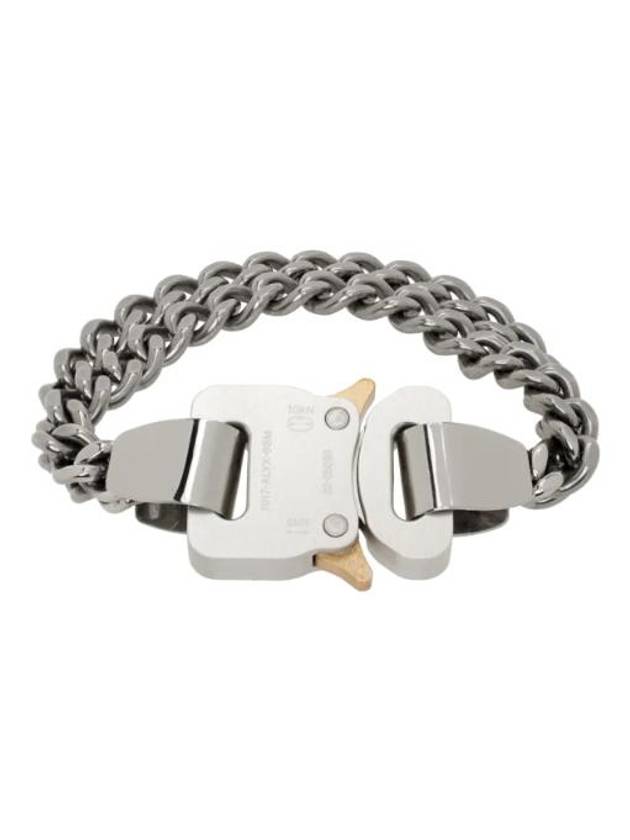 Silver 2x Chain Buckle Bracelet 241776M142002