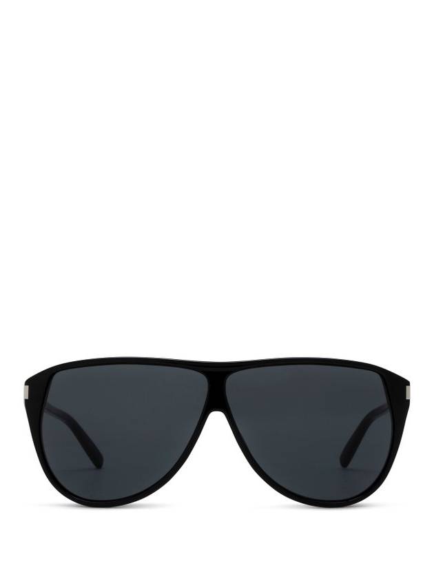 생 로랑 아이웨어 가스파 파일럿 프레임 선글라스 블랙