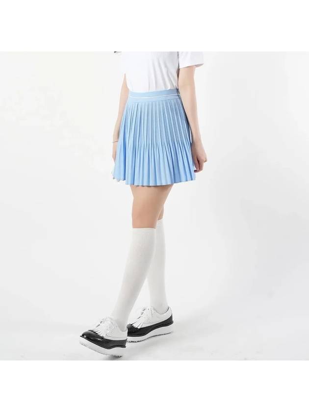 여성 골프 블루라인 스커트 플리츠 치마 여성골프웨어 라운딩룩