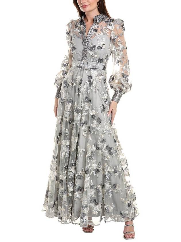 자수 튜울 가운 Embroidered Tulle Gown