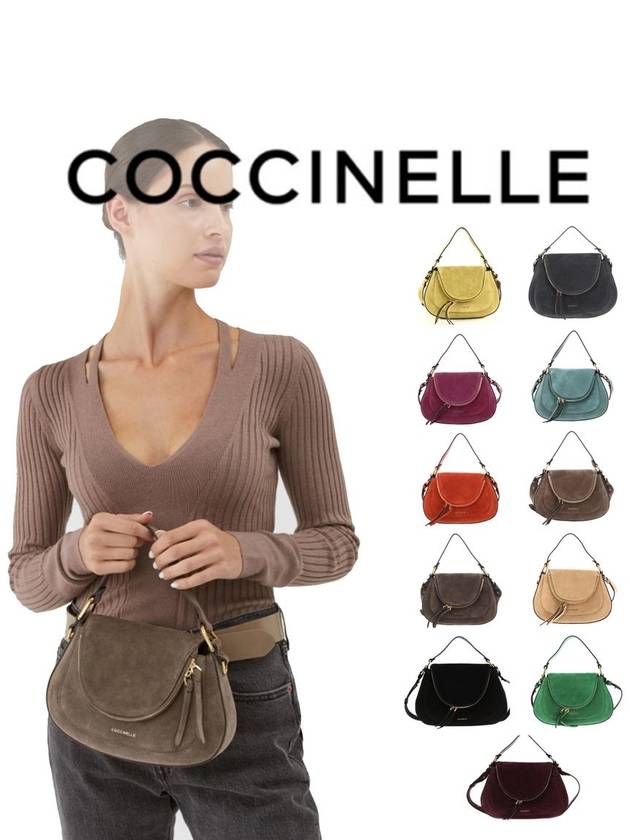 코치넬리 가방 Coccinelle Sole 스웨이드 핸드백 E1 NAM 18 03 01