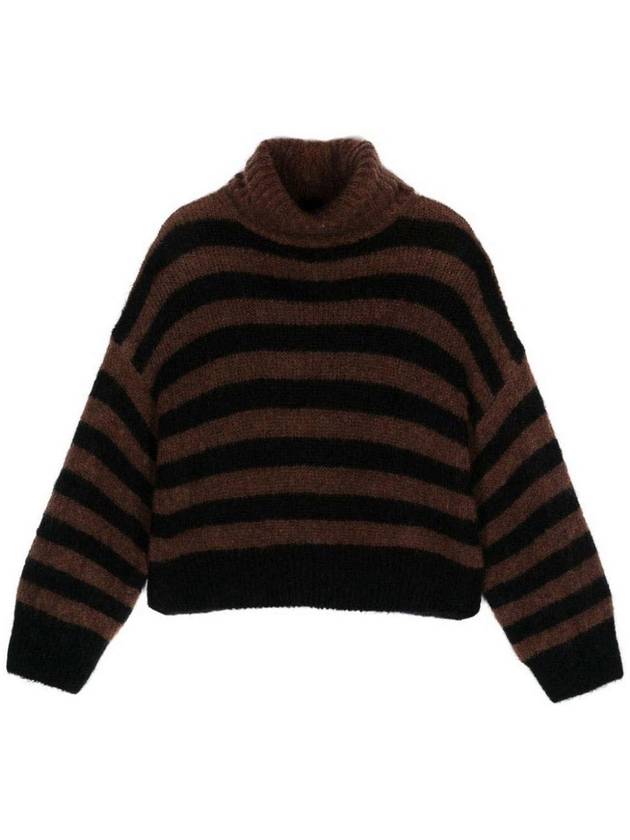 Alysi Wool Striped Turtleneck Sweater