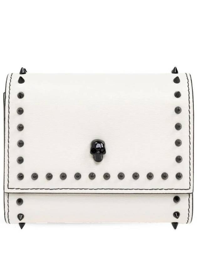 알렉산더 맥퀸 스터드 장식 스컬 참 지갑 739035DYTC5