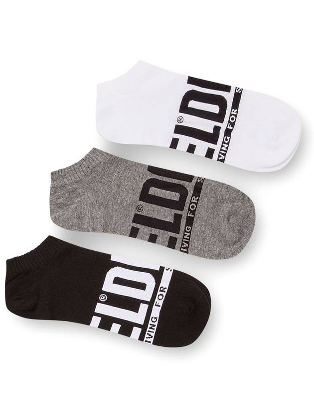 Diesel - 3-pack low-cut logo socks - Socks - Man - Multicolor