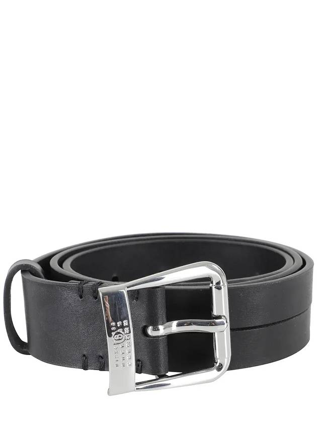 메종마르지엘라 H35 버클 가죽 벨트 블랙
