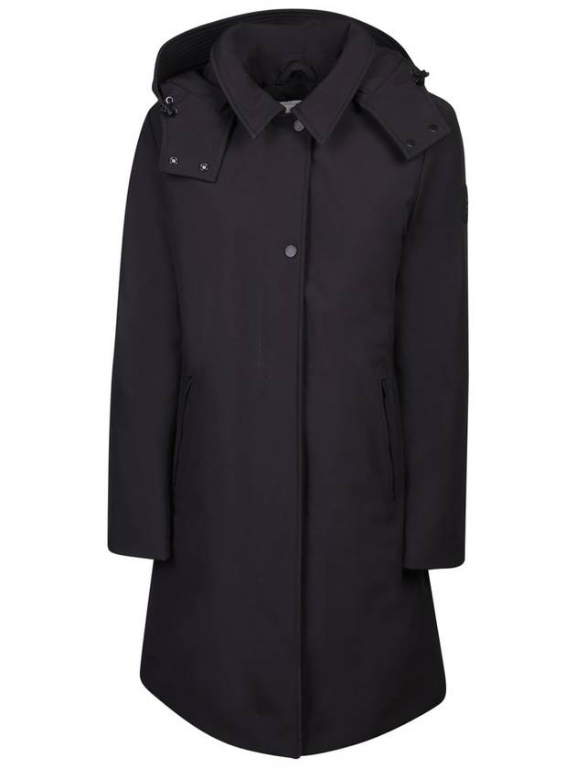 Woolrich 로고 패치 후드 파카