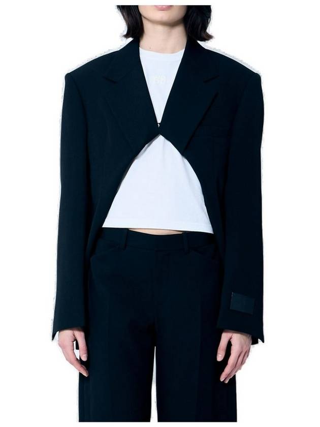 알렉산더 왕 과장된 스플릿 프런트 박스 블레이저