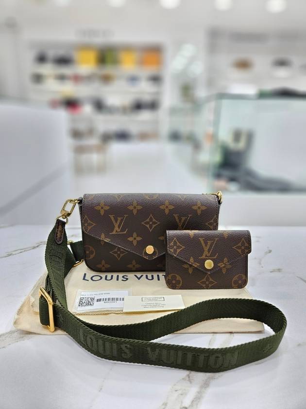 루이비통 모노그램 펠리시 스트랩 크로스백 M80091