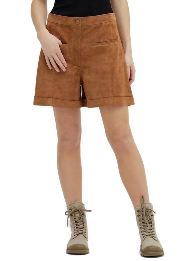 Federica Tosi 하이웨이스트 레더 쇼츠