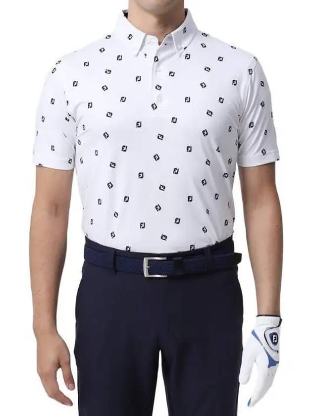 23SS 풋조이 남성 FJ 로고 반팔 버튼다운 티셔츠 3컬러 FJ-S23-S06