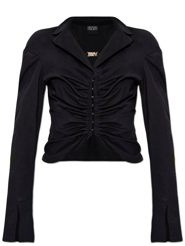 베르사체 진 쿠튀르 러칭 디테일 탑