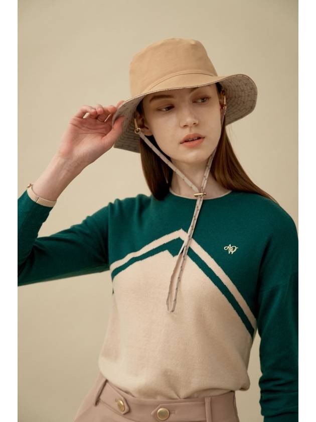 CLASSIC BLOCK KNIT_GREEN
