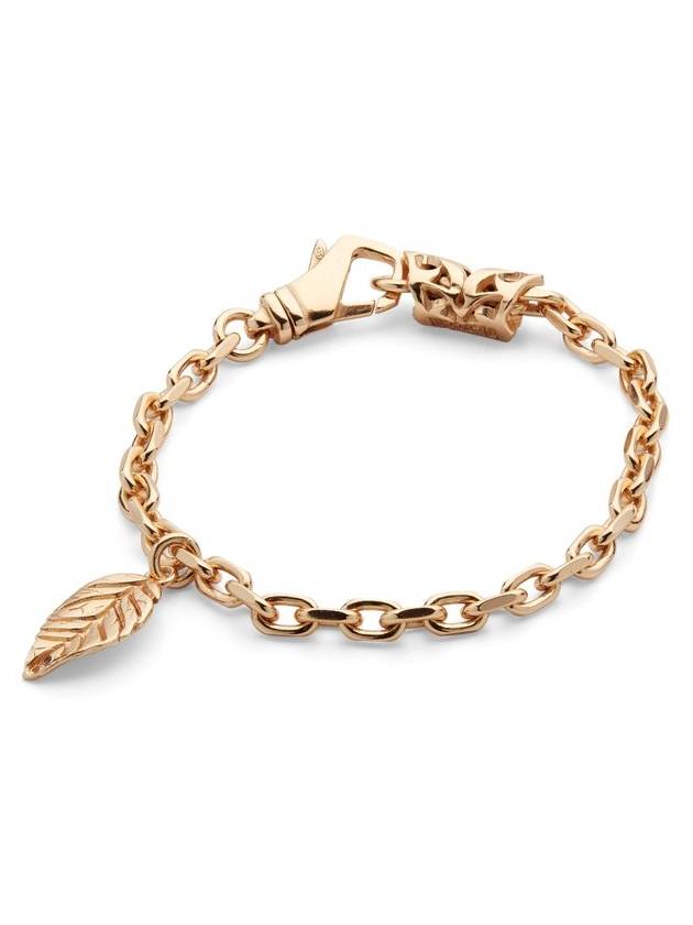 Emanuele Bicocchi 리프 펜던트 체인 링크 팔찌