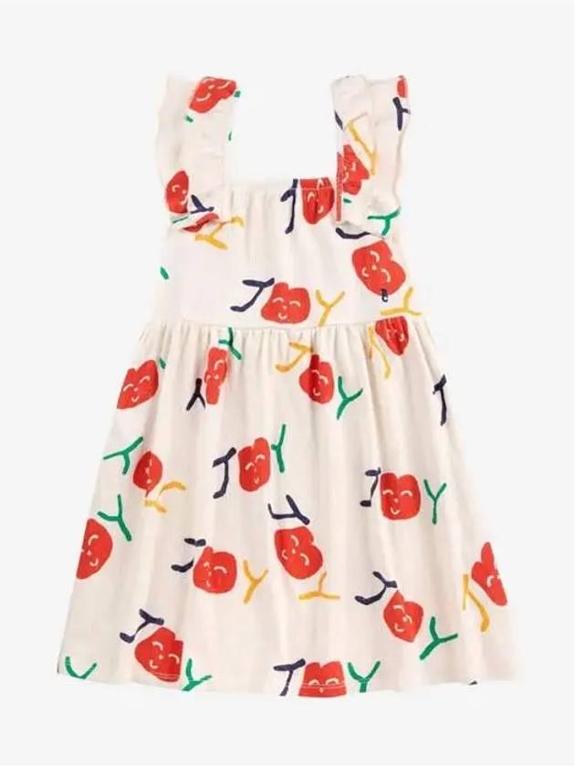 보보쇼즈 Smiling 전체 무늬 러플 원피스