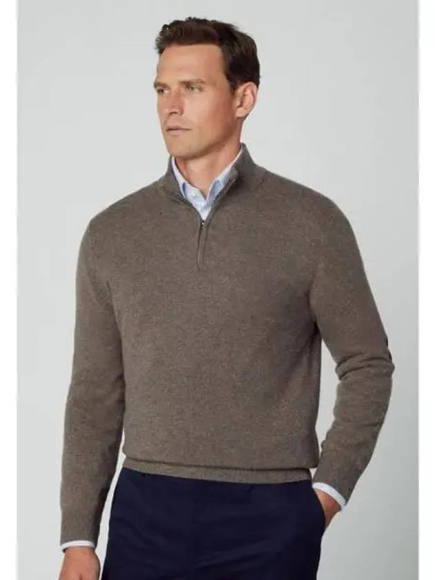 4173035 Hackett London HZIP Jumper bark brown