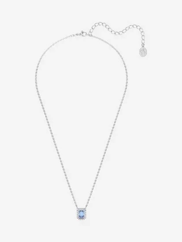 W 스와로브스키 밀레니아 네클리스 블루 로듐 플래팅 W Swarovski Millenia Necklace Blue Rhodium Plated