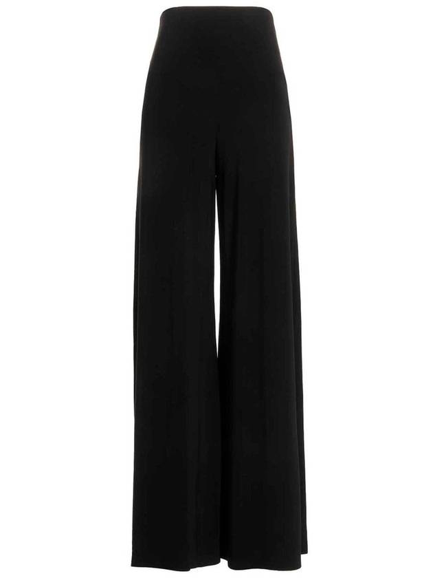 Norma Kamali 하이웨이스트 와이드 레그 루즈 팬츠