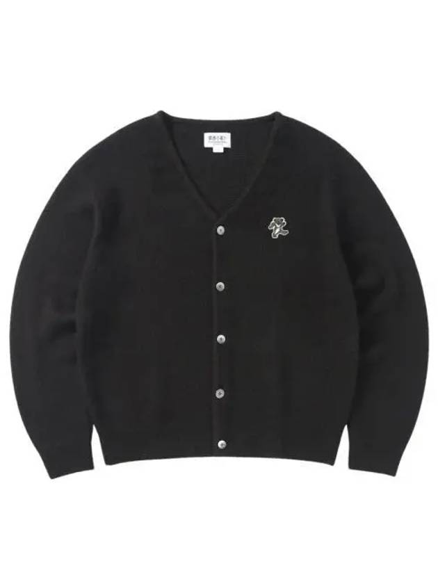 디스이즈네버댓 x 그레이트풀 데드 댄싱 베어 모헤어 가디건 블랙 Thisisneverthat x Grateful Dead Dancing Bear Mohair Cardigan Black