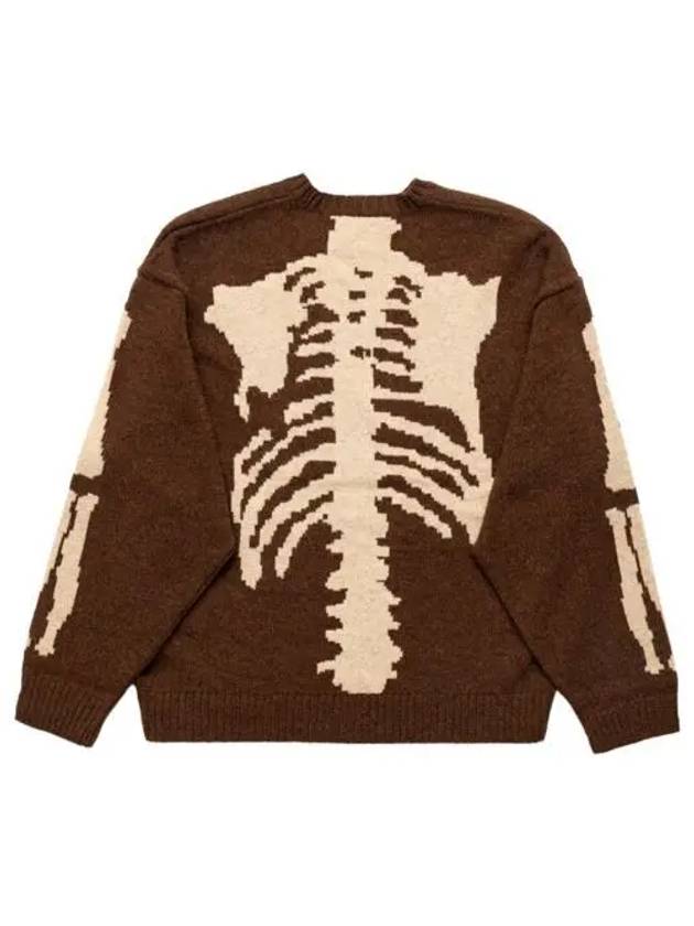 캐피탈 5G 울 본 크루넥 스웨터 브라운 Kapital 5G Wool Bone Crewneck Sweater Brown