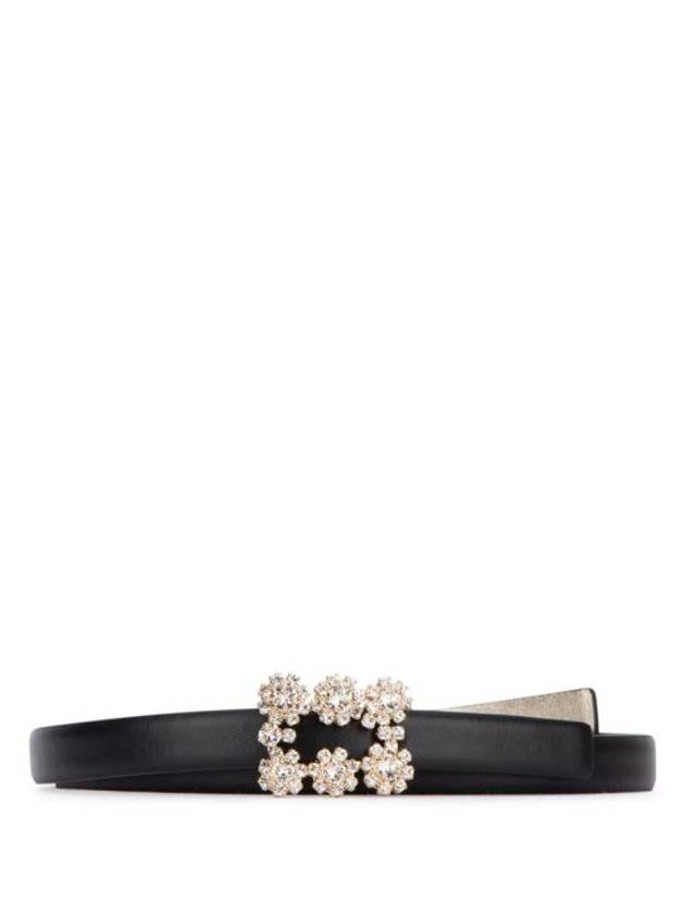 로저비비에 레귤러 레더 벨트 블랙