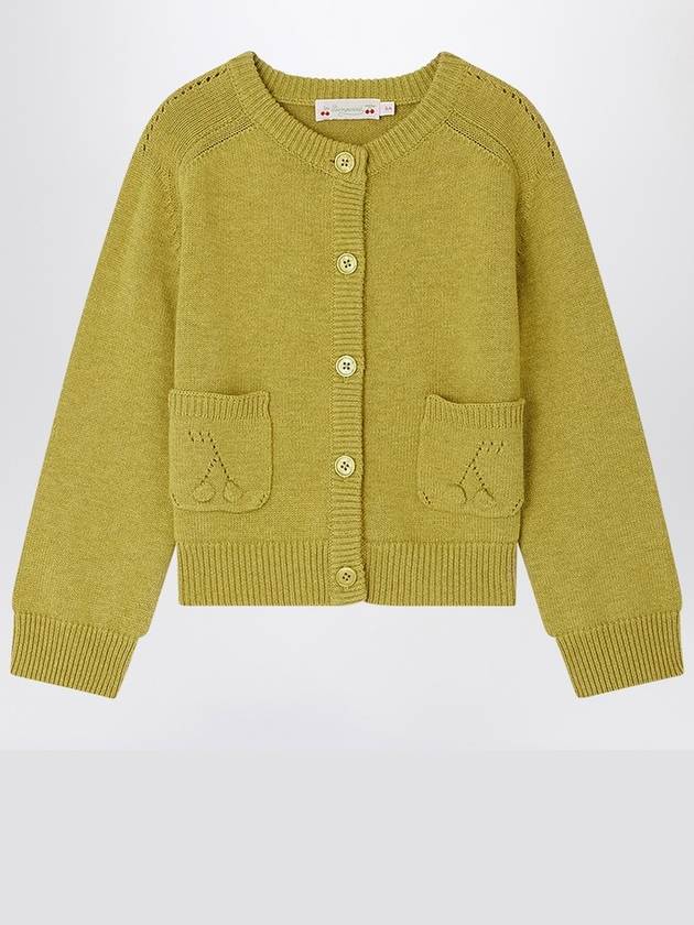 Bonpoint Pistachio green Elisea cardigan