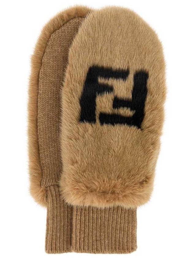 24FW 펜디 장갑 FNY081ASTI F1QF7 Beige o Tan
