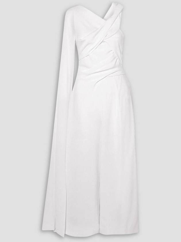 NB07 탈보트 런호프 여성 점프수트 Sina cape effect gathered crepe jumpsuit