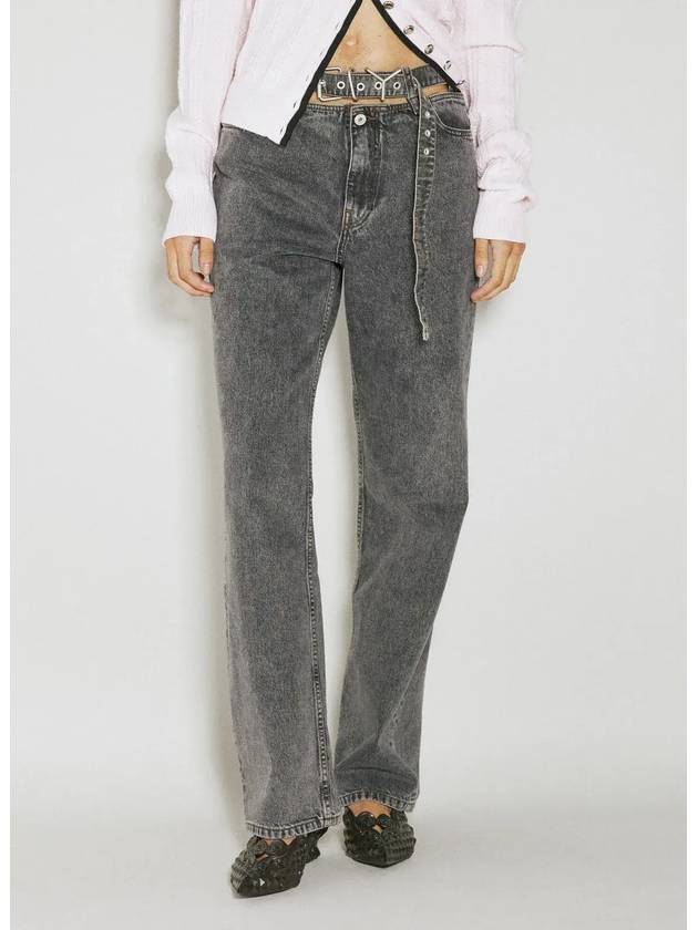 Y Project Y 벨트 컷아웃 진 JEAN40S25_VINTAGEBLACK