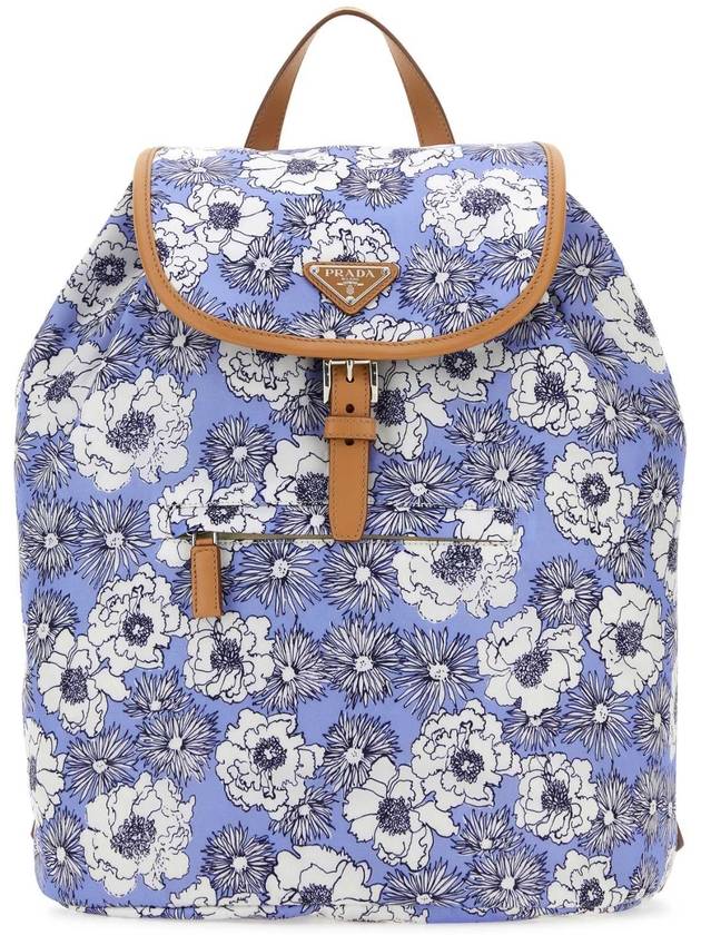 프라다 프린티드 리나일론 백팩 퍼플