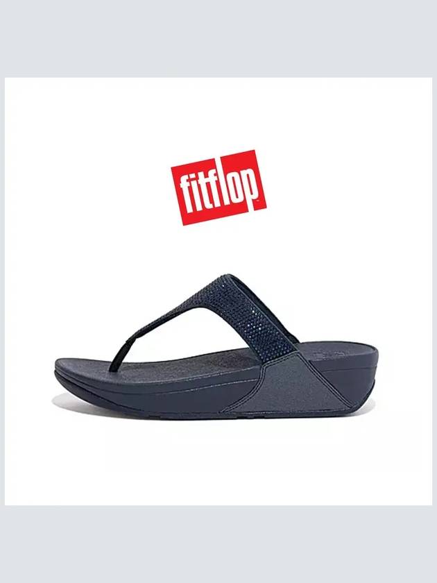 핏플랍 샌들 크리스탈 토 포스토 룰루 미드나이트네이비 여성슬리퍼여름 사무실 패션 핏플랍조리