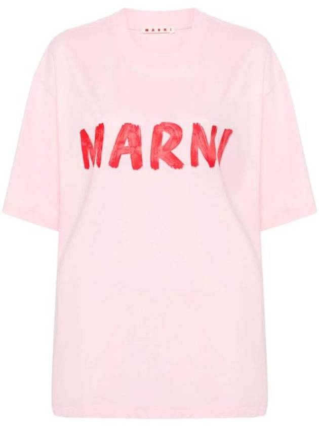 24SS 마르니 반팔 티셔츠 35435 THJET49EPHUSCS11 52732 PINK PURPLE