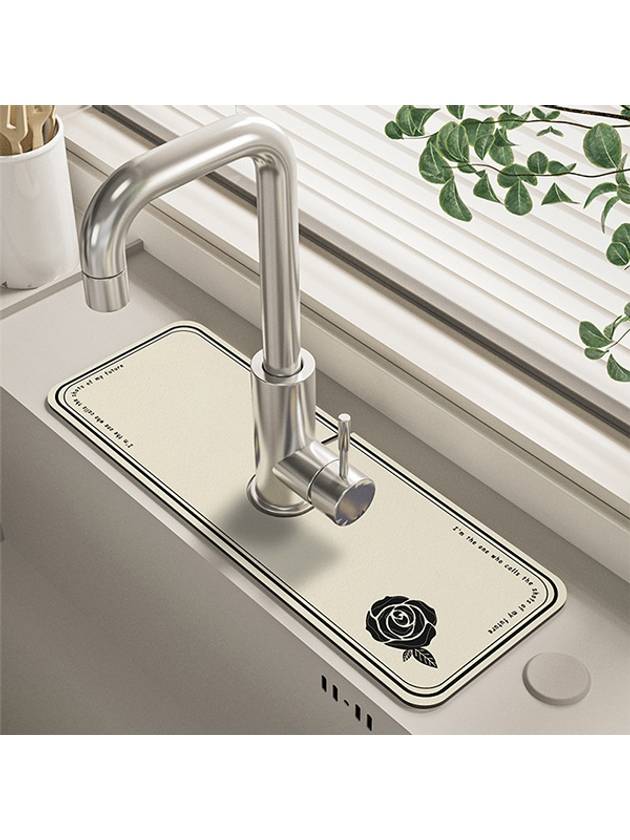 포유매트 로즈 싱크대 규조토매트