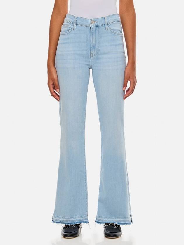 Frame Le Easy Flare Released Fray Side Slit Sky