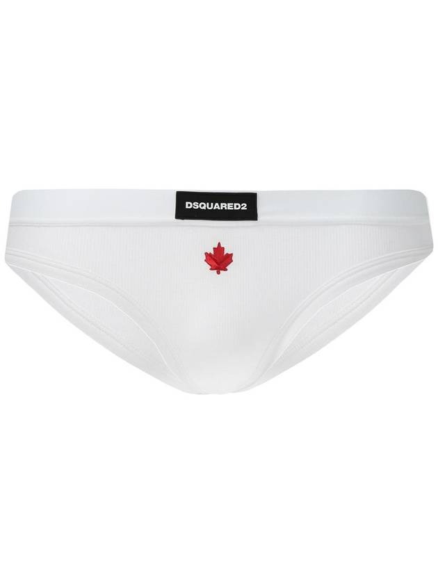 19FW 디스퀘어드2 여성 브리프 / 팬티 Dsquared2 Logo-embroidered Briefs  Women's  White