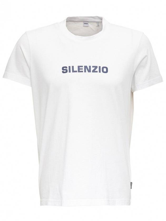 아스페시 로고 반팔 티셔츠 화이트