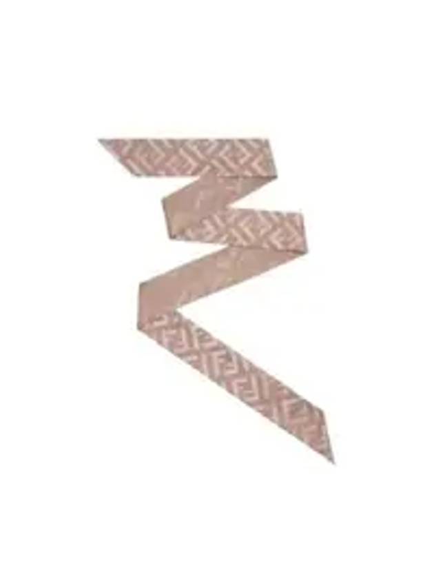 펜디 랩피 실크 스카프 핑크