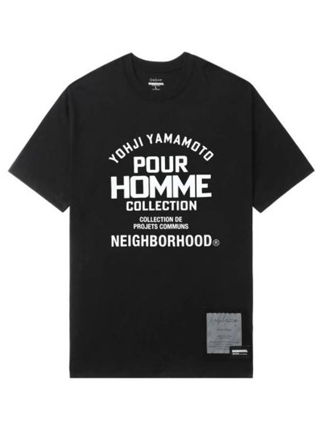 25SS 요지 야마모토 반팔 티셔츠 HPT90997 BLACK